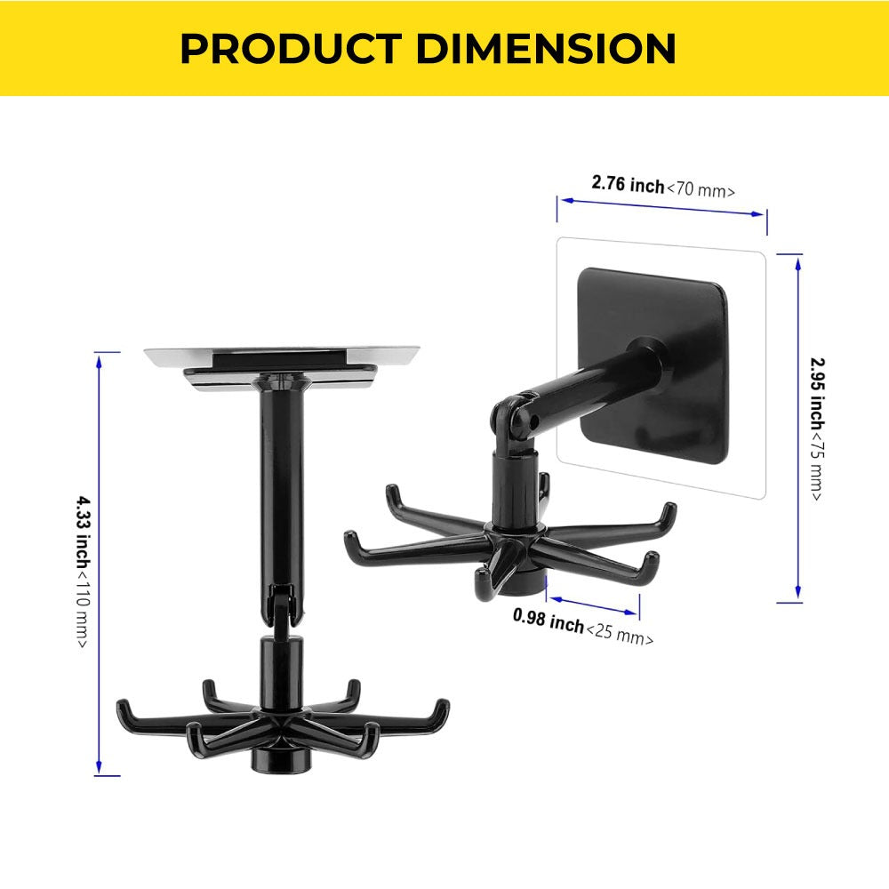 Multi-Purpose Wall Mounted Hook for Kitchen, Office and Keys