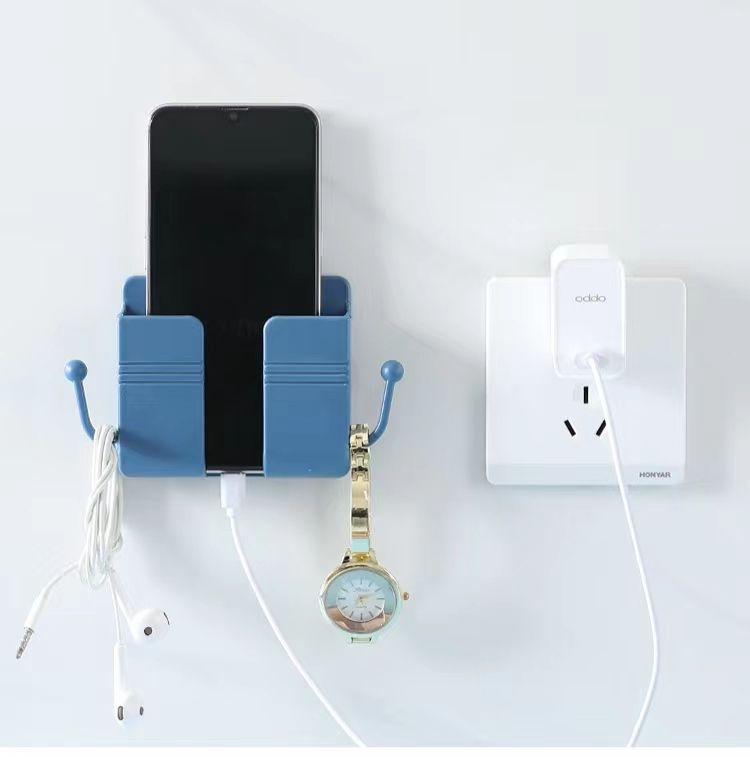 Wall-Mounted Mobile Phone Holder for Charging Solution