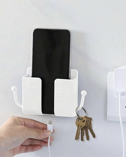 Wall-Mounted Mobile Phone Holder for Charging Solution